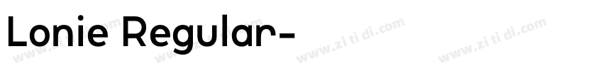 Lonie Regular字体转换